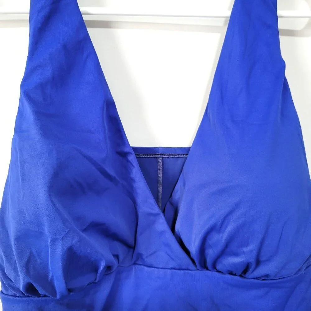 Trimshaper One Piece Swimsuit 22W Womens Slimming Plus Size Cobalt Blue